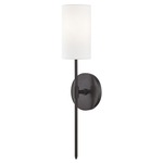 Olivia White Linen Wall Sconce - Old Bronze / White Linen