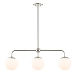 Paige Island Pendant - Polished Nickel / Opal