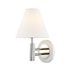 Robbie Wall Light - Floor Model - Polished Nickel / White / White