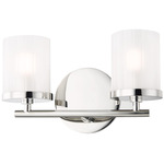 Ryan Bathroom Vanity Light - Polished Nickel / Frosted