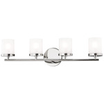 Ryan Bathroom Vanity Light - Polished Nickel / Frosted