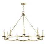 Allendale Chandelier - Aged Brass