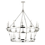 Allendale Two Tier Chandelier - Polished Nickel