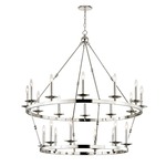 Allendale Two Tier Chandelier - Polished Nickel