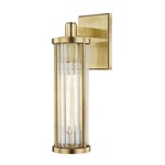 Marley Wall Sconce - Aged Brass / Clear