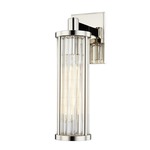 Marley Wall Sconce - Polished Nickel / Clear