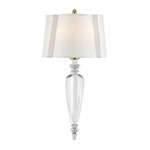 Tipton Rounded Wall Sconce - Aged Brass / Off White