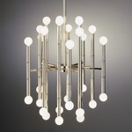 Meurice Chandelier - Polished Nickel