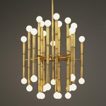 Meurice Chandelier - Modern Brass