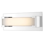 Elara Bathroom Vanity Light - Chrome / Frosted