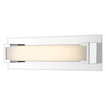 Elara Bathroom Vanity Light - Chrome / Frosted