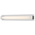 Elara Bathroom Vanity Light - Brushed Nickel / Frosted