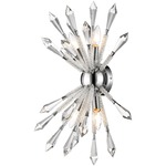 Soleia Wall Light - Chrome / Clear