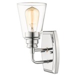 Annora Wall Sconce - Chrome / Clear