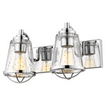 Mariner Bathroom Vanity Light - Chrome / Clear Seeded