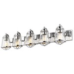 Mariner Bathroom Vanity Light - Chrome / Clear Seeded