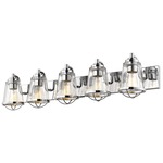 Mariner Bathroom Vanity Light - Chrome / Clear Seeded