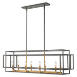 Titania Linear Chandelier - Bronze / Olde Brass