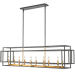 Titania Linear Chandelier - Bronze / Olde Brass