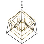 Euclid Chandelier - Brass