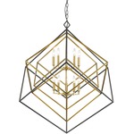 Euclid Chandelier - Brass