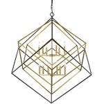 Euclid Chandelier - Brass