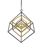 Euclid Chandelier - Brass