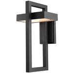 Luttrel Outdoor Wall Light - Black / Frosted