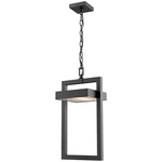 Luttrel Outdoor Pendant - Black / Frosted
