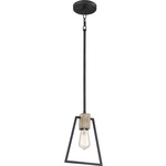 Brockton Mini Pendant - Grey Ash / Whitewash Faux Wood