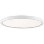 Outskirt Flush Mount Ceiling Light - White Lustre / White