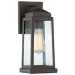 Ravenel Outdoor Wall Light - Western Bronze / Clear Seedy