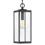 Westover Outdoor Pendant - Earth Black / Clear Beveled / Clear Beveled