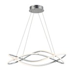 Coaster Linear Pendant - Polished Chrome