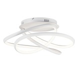 Twisted Flush Mount Ceiling Light - Matte White