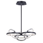 Gyro II Chandelier - Polished Chrome / Black
