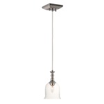 Centennial Pendant - Polished Nickel / Clear