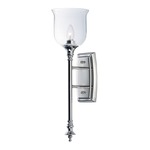 Centennial Wall Light - Polished Nickel / Clear