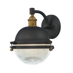 Portside Outdoor Wall Light - Oil Rubbed Bronze / Antique Brass / Clear