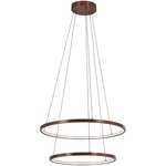 Full Orbit Pendant - Satin Bronze / White Acrylic