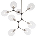 Nexpo Pendant - Brushed Nickel / Clear