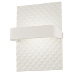 Quilted Rectangular Wall Light - Sand White