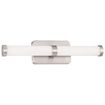 P574 LED Bath Bar - Brushed Nickel / Frosted