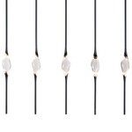 Il Pezzo 12 Long Chandelier - Black / Gold / Crystal