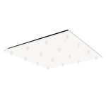 Multi-Light 16-Port Square Canopy - White