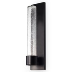 Copenhagen Single Cylinder Outdoor Wall Light - Black / Clear