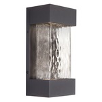 Moondew Outdoor Wall Light - Graphite / Clear