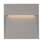 Casa Square Outdoor Wall Light - Gray / Clear