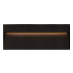 Casa Horizontal Outdoor Wall Sconce - Black / Clear