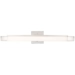 Soho Bathroom Vanity Light - Brushed Nickel / White